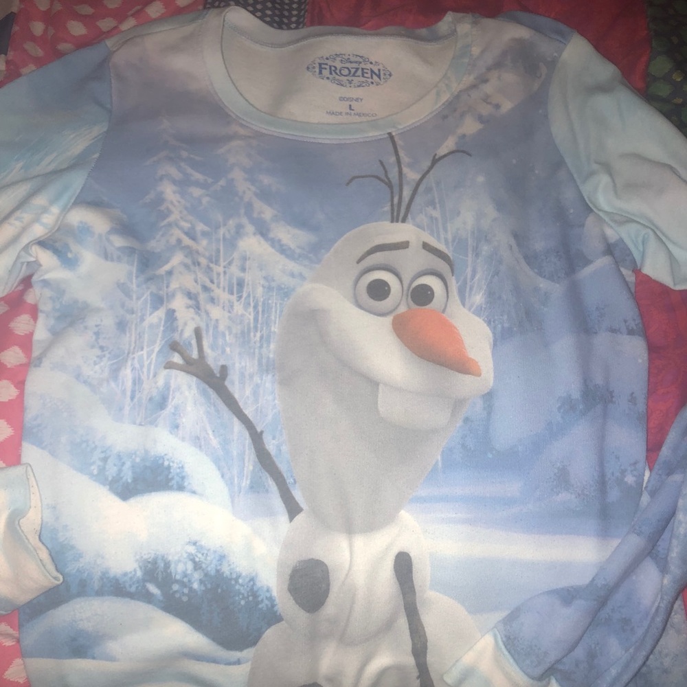 Girls Frozen Olaf Sweater